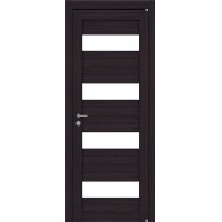 Дверь межкомнатная MASTER 56002 экошпон мокко остекленная