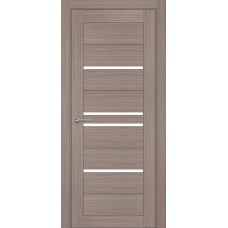 Дверь межкомнатная Модель 24 экошпон эко серый остекленная