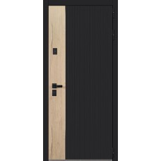 Стальная дверь «Конструктор» с зеркалом (Умная электронная дверная ручка с отпечатком пальца модель Smart lock T888 Черная)