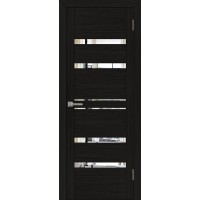 Дверь межкомнатная UniLine 30030 Зеркало экошпон шоко велюр глухая
