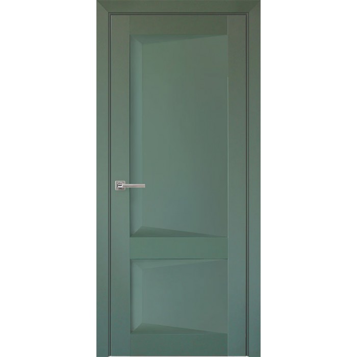 Дверь межкомнатная Перфекто 102 покрытие soft touch зеленый бархат глухая,  купить за 14 950 р с доставкой по Москве