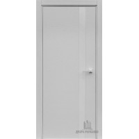 Дверь межкомнатная Uno натуральный шпон chiaro patina argento (ral 9003) остекленная