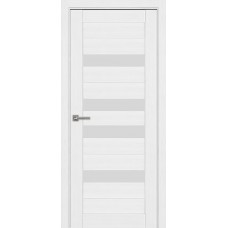 Дверь межкомнатная Модель 24 экошпон эко белый остекленная