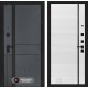 Входная дверь EVOLAB 22 - Белый софт, черная вставка