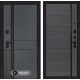 Входная дверь EVOLAB 22 - Графит софт, черная вставка