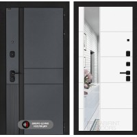 Входная дверь EVOLAB с зеркалом 19 - Белый софт