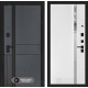 Входная дверь EVOLAB 31 - Белый софт, зеркальная вставка с тонировкой