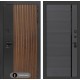 Входная дверь Лабиринт Айслаб 22 - Графит софт, черная вставка