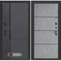 Лаб 2 Про 25 - Бетон светлый, черный молдинг