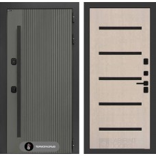 Термолаб 1 тепло 01 - Беленый дуб, стекло черное