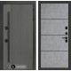 Входная дверь Лабиринт Термолаб 1 тепло 25 - Бетон светлый, черный молдинг