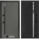 Входная дверь Лабиринт Термолаб 1 тепло 31 - Черный кварц, зеркальная вставка с тонировкой