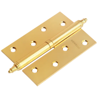 Петля разъемная стальная MS 100X70X2.5 L PG левая, врезная, цвет золото, сталь