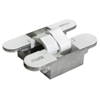 Петля скрытого монтажа HH-3 W 3D, врезная, цвет белый, ЦАМ