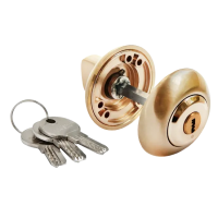 Завертка дверная MH-CYL SG с цилиндром, цвет матовое золото