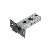 Зещелка межкомнатная L6-45 BN металлический язычек, цвет черный никель