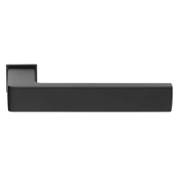 Ручка дверная HORIZONT-SM NERO раздельная без розетки, цвет черный, ЦАМ