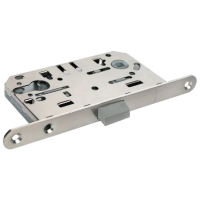 Защелка межкомнатная M1885 SN магнитная под цилиндр, цвет - мат.никель