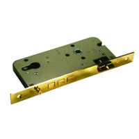 Замок межкомнатный L03 PG под цилиндр с тремя ригелями, цвет золото