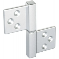 Петля универсальная карточная CH-S 85X82 SC, без врезки, цвет матовый хром, ЦАМ