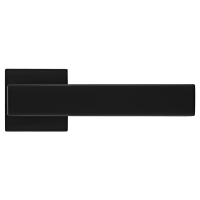 LOT ручка дверная на квадратной розетке 6 мм, MH-56-S6 BL, цвет - черный