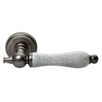 MART, ручка дверная MH-42-CLASSIC OMS/GR, цвет - старое мат.серебро/серый