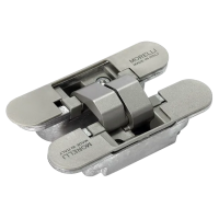 Петля скрытая HH-4 SN 3D, врезная, цвет мат.никель, ЦАМ