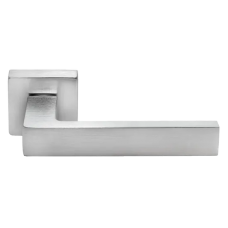 Ручка дверная HORIZONT S5 CSA раздельная на квадратной розетке, цвет мат.хром, ЦАМ