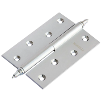 Петля разъемная карточная MB 100X70X3 SC R C латунная с коронкой правая, врезная, цвет матовый хром