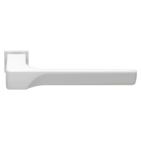 Ручка дверная FIORD-SM BIA раздельная без розетки, цвет белый, ЦАМ