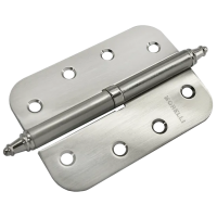 Петля разъемная MS-C 100X70X2.5 SN L левая скругленная, врезная, цвет бел.никель, сталь