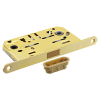 Замок межкомнатный M1895 MSG магнитный, сантехнический, цвет мат.санинированное золото