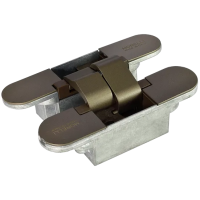 Петля скрытая HH-18 AB 3D, врезная, цвет античная бронза, ЦАМ