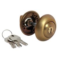 Завертка дверная MH-CYL COF с цилиндром, цвет кофе