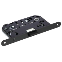 Замок межкомнатный IP L B бесшумный под цилиндр, цвет черный