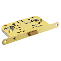 Замок межкомнатный 1885P MSG под цилиндр бесшумный, цвет мат. сатинированное золото