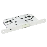 1885P W, защелка бесшумная под цилиндр, цвет - белый