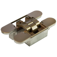 Петля скрытая HH-6 AB 3D, врезная, цвет бронза, ЦАМ