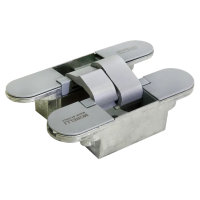 Петля скрытого монтажа HH-18 SC, врезная, цвет матовый хром, ЦАМ