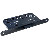 1895P BL, защелка бесшумная многофункциональная, цвет - черный