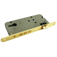 Замок под цилиндр OL03 PG с тремя ригелями, цвет золото