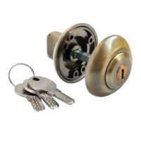 Завертка дверная MH-CYL COF с цилиндром, цвет античная бронза