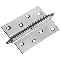 Петля разъемная стальная MS 100X70X2.5 R PC правая с коронкой, врезная, цвет хром, сталь