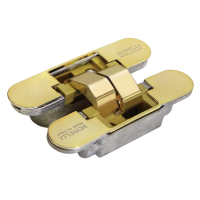 Петля скрытого монтажа HH-2 PG 3D, врезная, цвет золото, ЦАМ