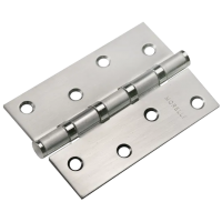 Петля карточная универсальная MS 100X70X2.5-4BB SC стальная, врезная, цвет матовый хром, сталь