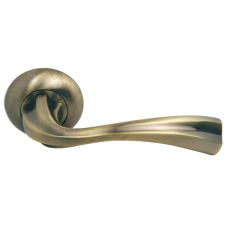 Ручка дверная СОН MH-15 MAB на круглой розетке, цвет ант.бронза, ЦАМ