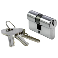 50C PC, ключевой цилиндр (50мм), цвет - хром