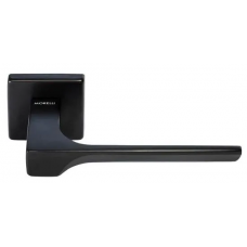 Ручка дверная FIORD S5 NERO раздельная на квадратной розетке, цвет черный, ЦАМ