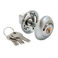 Завертка дверная MH-CYL SC/CP с цилиндром, цвет матовый хром/хром