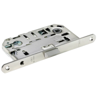 Замок межкомнатный IP L PC бесшумный под цилиндр, цвет хром